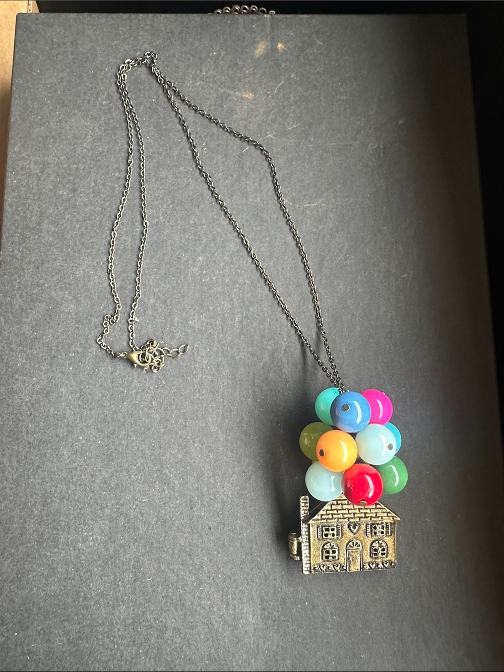 UP inspired Colorful Balloon House Necklace - Multicolor